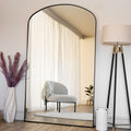 Yoko - Black Metal Gentle Arch Mirror - 180cm x 105cm - Joe’s Haven
