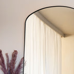 Yoko - Black Metal Gentle Arch Mirror - 180cm x 105cm - Joe’s Haven