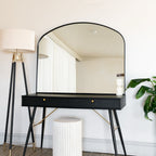 Yoko - Black Metal Gentle Arch Mirror - 95cm x 120cm - Joe’s Haven
