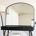 Yoko - Black Metal Gentle Arch Mirror - 95cm x 120cm - Joe’s Haven