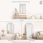 Yoko - Full Length Gold Metal Gentle Arch Mirror - 180cm x 90cm. - Joe’s Haven