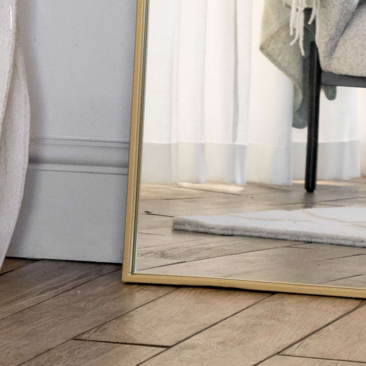 Yoko - Gold Metal Gentle Arch Mirror - 160cm x 60cm - Joe’s Haven