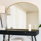 Yoko - Gold Metal Gentle Arch Mirror - 95cm x 120cm - Joe’s Haven